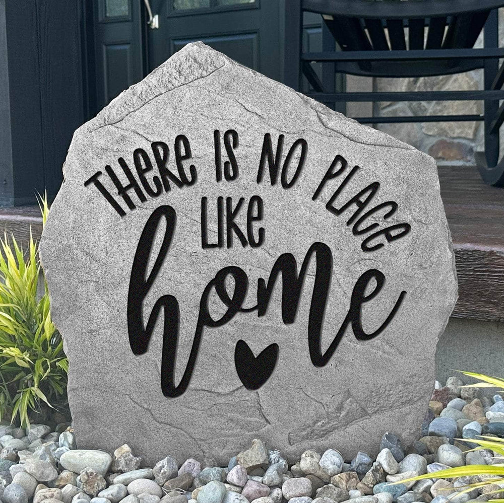 Decorative home sentiment landscape stone crafted from durable concrete, celebrating the comfort and love that make every house a home.