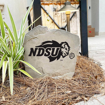 Premium NDSU outdoor logo marker built from durable concrete, creating a timeless landscape tribute for alumni and devoted Bison fans.