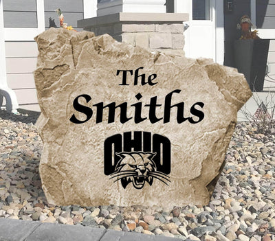 Ohio University engraved name stone for family or alumni homes.