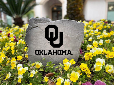 Decorative OU logo stone for porch or front yard