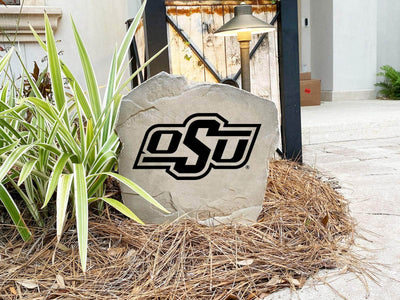 Oklahoma State University stone featuring engraved team logo