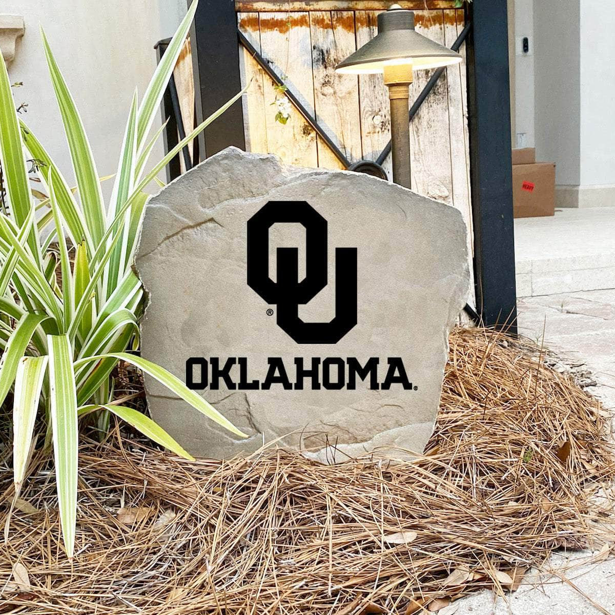 Made in the USA, this University of Oklahoma Logo Stone is precision engraved for exceptional detail and built to withstand the elements. Available in Sandstone and Greystone finishes to complement any landscape.