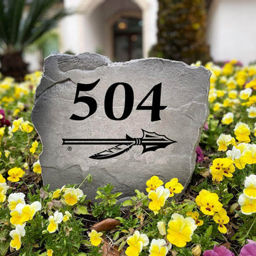 Premium Florida State University address monument personalized with your home's numbers, perfect for alumni, students, and dedicated Seminoles fans.