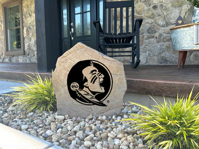 FSU logo stone for front porch and garden landscaping