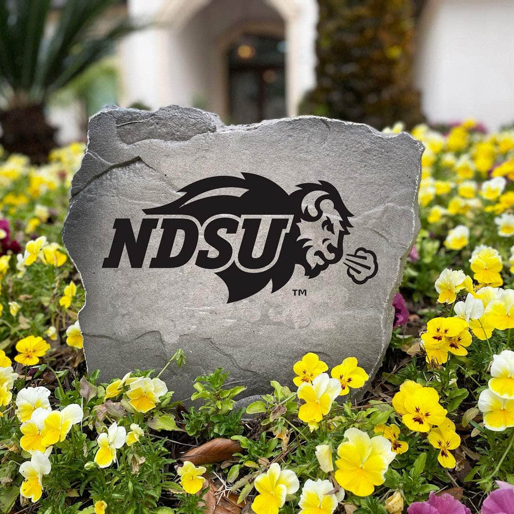 Engraved NDSU garden monument designed to celebrate Bison tradition while adding bold collegiate character to your home's curb appeal.