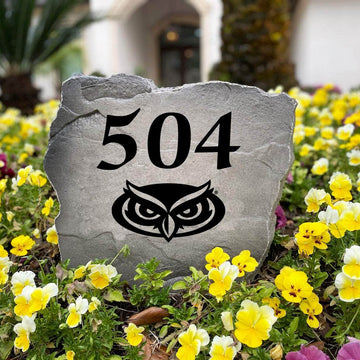 Premium Florida Atlantic University address monument personalized with your home's numbers, perfect for alumni, students, and dedicated Owls fans.