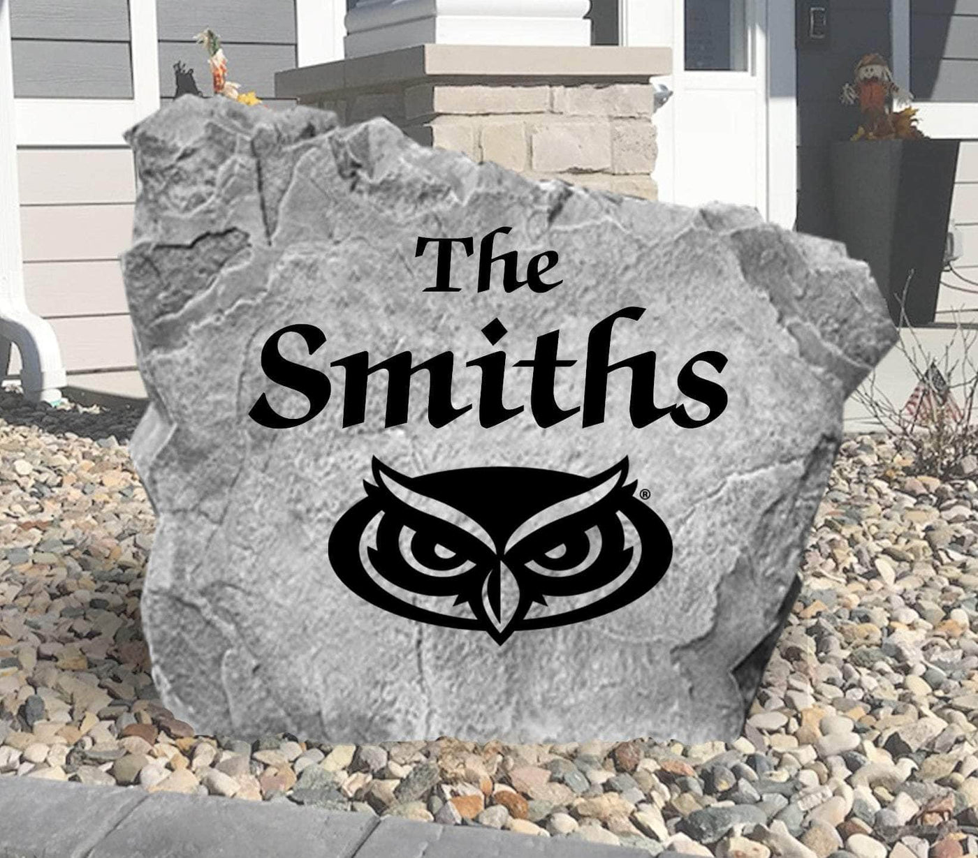 Custom FAU name rock with personalized engraving