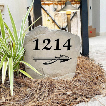 Custom Florida State University house number marker designed to showcase your Seminoles spirit while enhancing gardens, walkways, driveways, and front entrances.