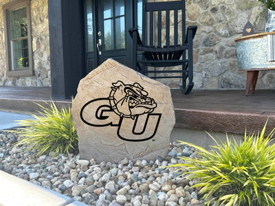 Gonzaga University logo stone for yard or garden landscaping