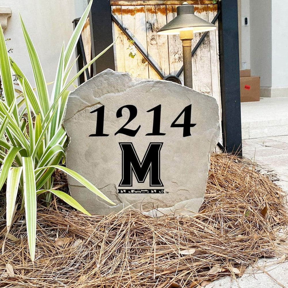 Custom University of Maryland house number marker that adds a refined Terrapins touch to driveways, front gardens, and entry paths.