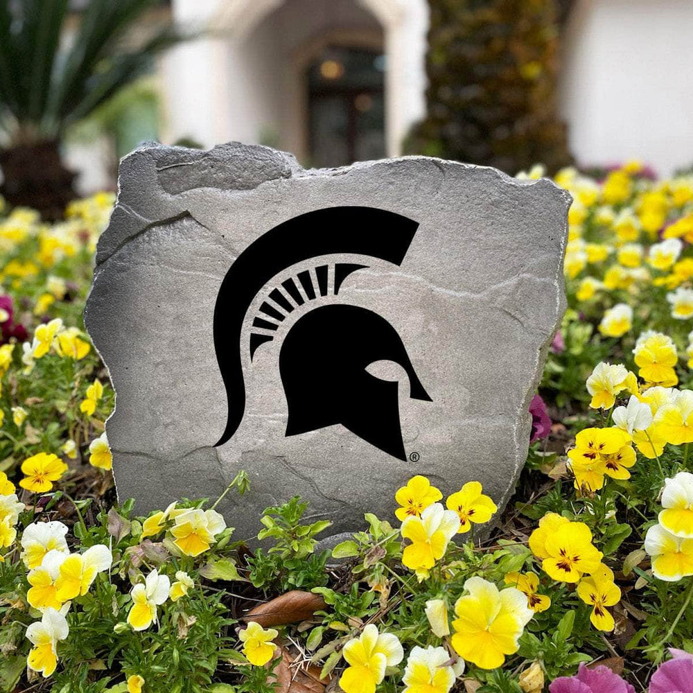 Premium Michigan State University garden monument featuring expertly engraved detail that brings authentic Spartans spirit to any residential landscape.