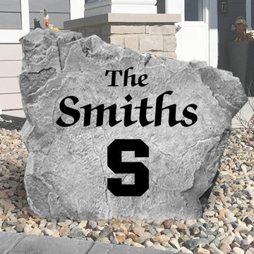Officially licensed Syracuse Orange family name plaque crafted from durable concrete, showcasing custom engraving with timeless collegiate style.