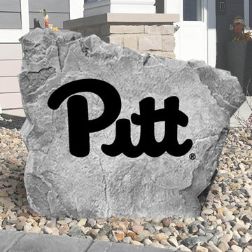 Celebrate your favorite college team with a University of Pittsburgh Logo Stone showcasing officially licensed Panthers artwork. Perfect for flower beds, outdoor living spaces, porches, and landscaped yards.
