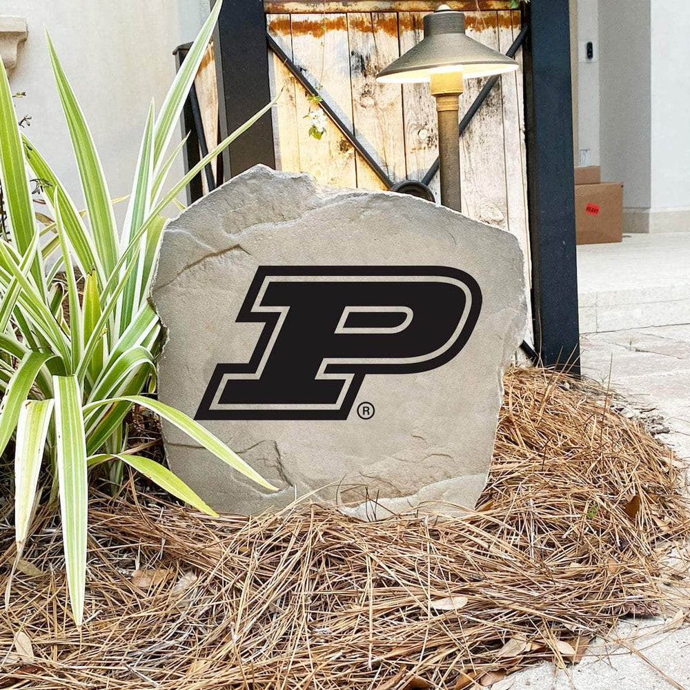 University of Purdue outdoor logo marker crafted from durable concrete, creating a weather-resistant tribute for loyal Boilermakers fans.