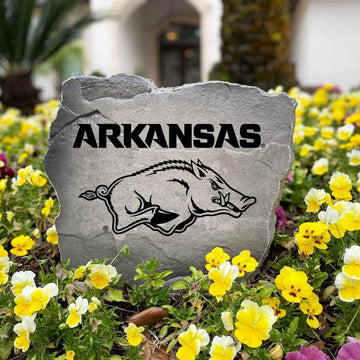Premium University of Arkansas garden monument celebrating Razorbacks tradition with a timeless collegiate design that enhances any home's curb appeal.

