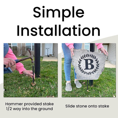 Durable, personalized stones available for outdoor decor. The Perfect Gift