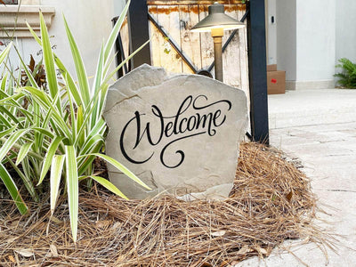 Personalized Welcome stone, a thoughtful gift for homeowners