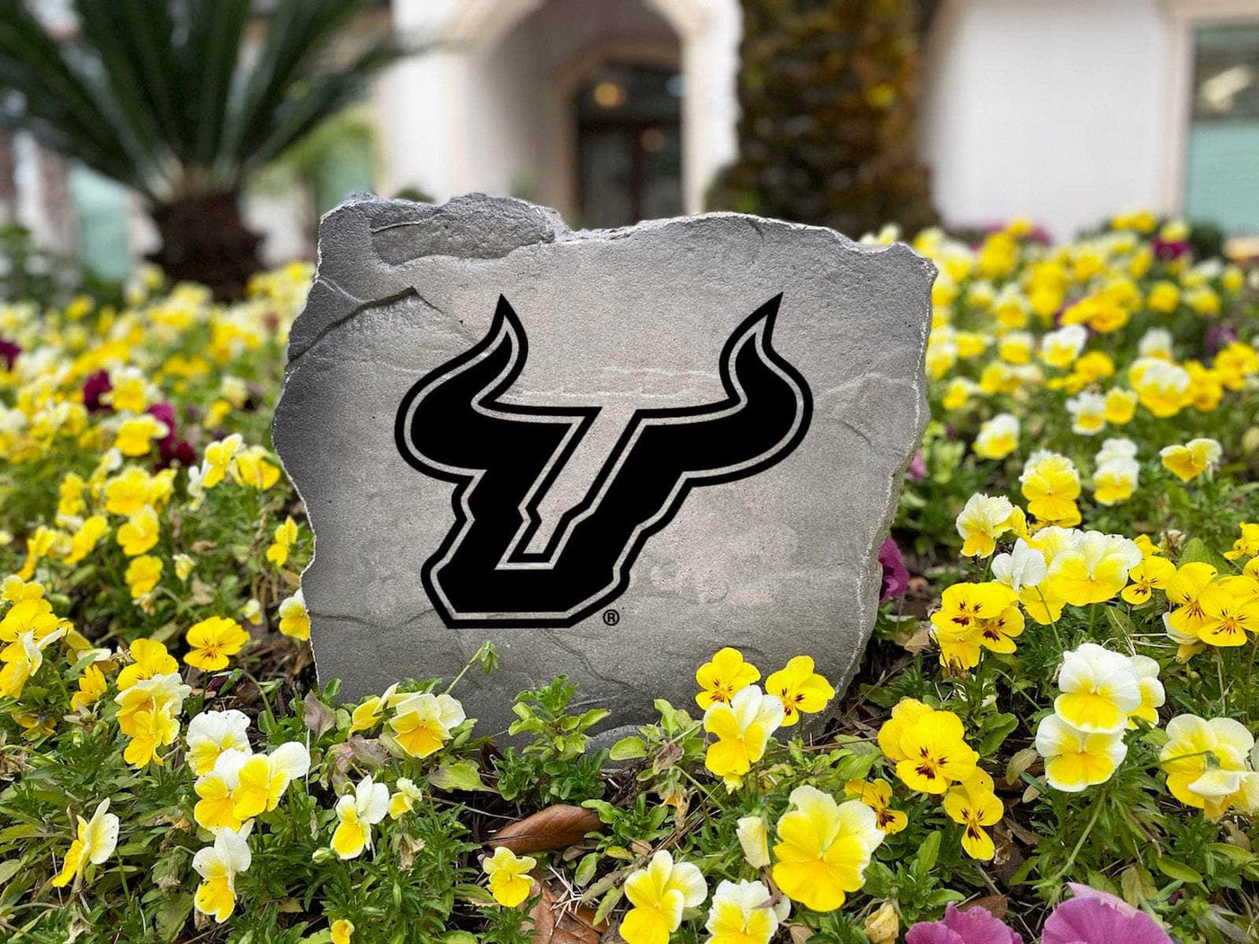 Engraved team logo stone representing the University of South Florida Bulls