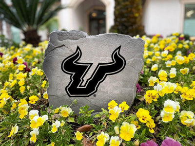 Engraved team logo stone representing the University of South Florida Bulls