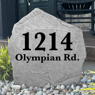 Address Stone Design Address Stones | Stone House Numbers | Landscape Boulders