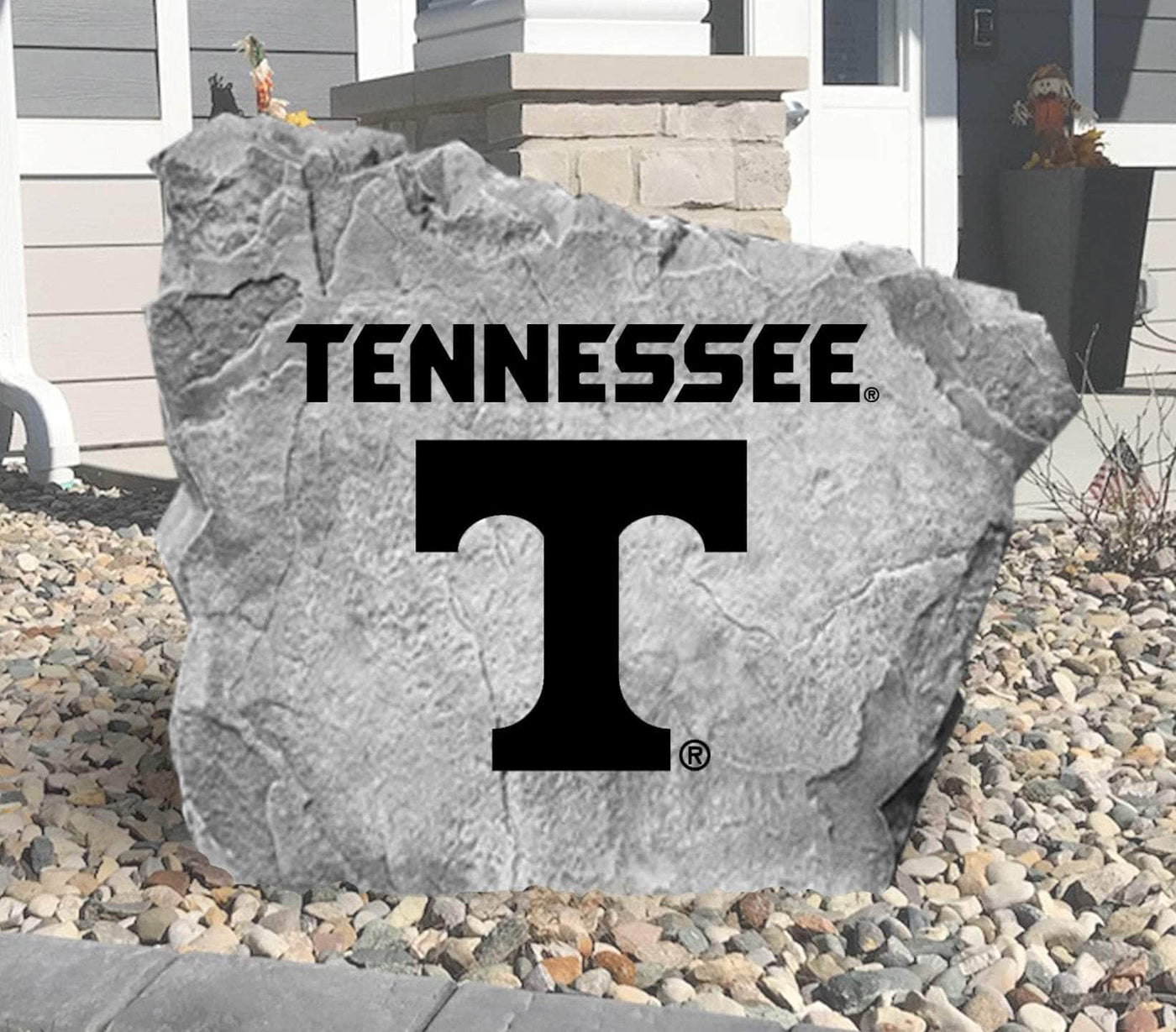 Custom Tennessee Volunteers logo garden rock