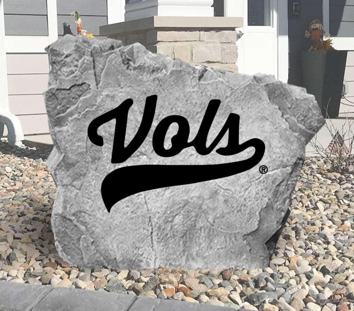 Custom Tennessee Volunteers VOLS logo garden rock