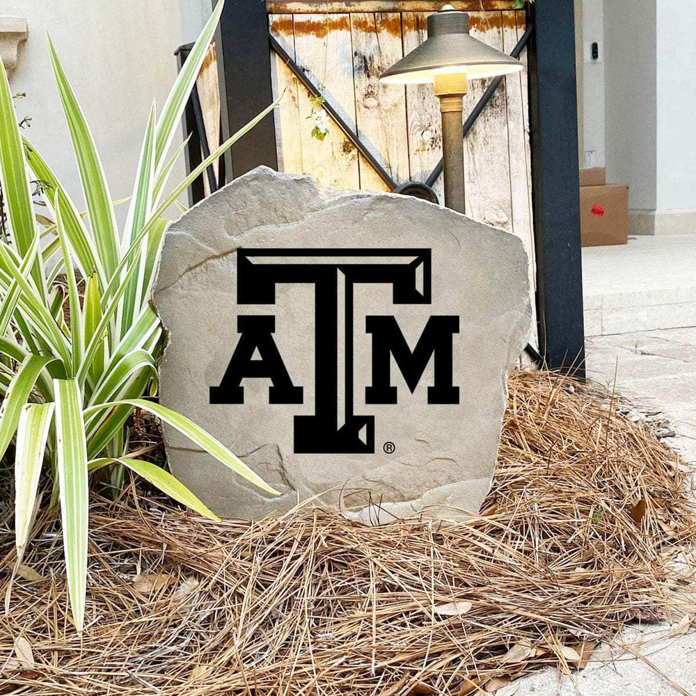 Made in the USA, this Texas A&M University Logo Stone is precision engraved for exceptional detail and built to withstand the elements. Available in Sandstone and Greystone finishes to complement any landscape.