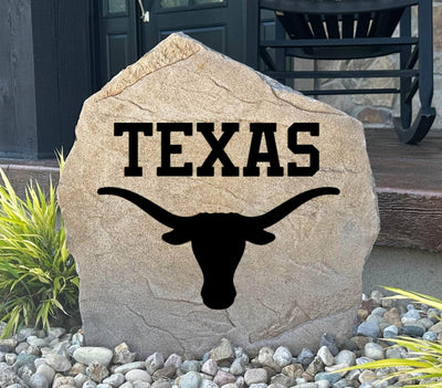Texas Longhorns stone with official Longhorn logo