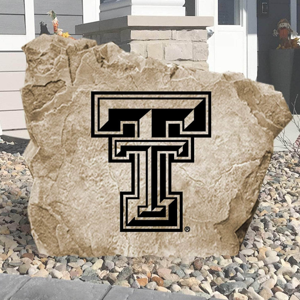 Officially licensed Texas Tech University Logo Stone featuring the iconic Red Raiders logo engraved into premium stone. This decorative landscape stone brings Texas Tech spirit to gardens, patios, walkways, and front entrances.