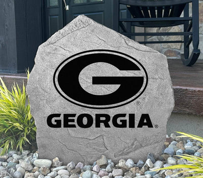 Custom UGA rock for college sports fans' landscaping