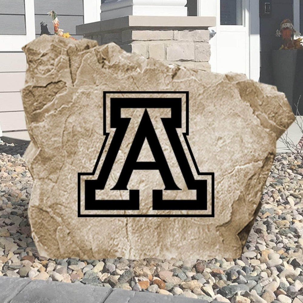 Officially licensed University of Arizona Logo Stone featuring the iconic Wildcats logo engraved into premium stone. This decorative landscape stone brings Arizona school spirit to gardens, patios, walkways, and front entrances.