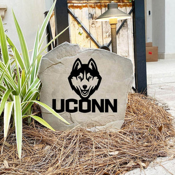 University of Connecticut outdoor logo marker designed to create a lasting tribute for alumni, students, and dedicated Huskies fans.
