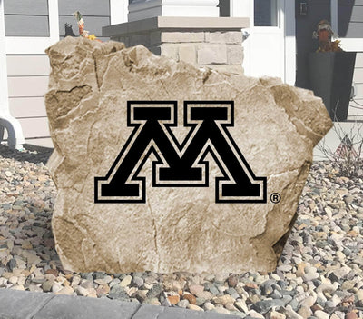 University of Minnesota engraved logo stone for landscaping décor.