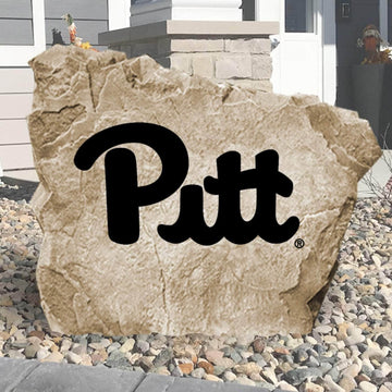 Officially licensed University of Pittsburgh Logo Stone featuring the iconic Panthers logo engraved into premium stone. This decorative landscape stone brings Pitt spirit to gardens, patios, walkways, and front entrances.