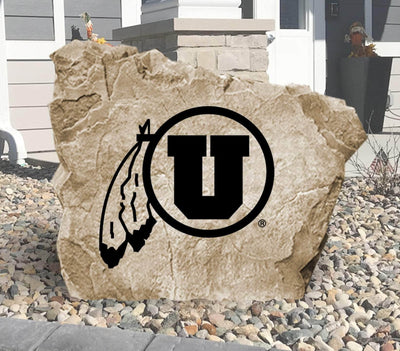 Engraved University of Utah stone featuring official Utes logo.