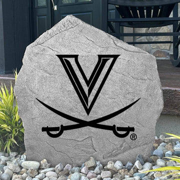 Celebrate your favorite college team with a University of Virginia Logo Stone showcasing officially licensed Cavaliers artwork. Perfect for flower beds, outdoor living spaces, porches, and landscaped yards.