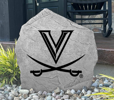 UVA Cavaliers outdoor decorative rock featuring official logo