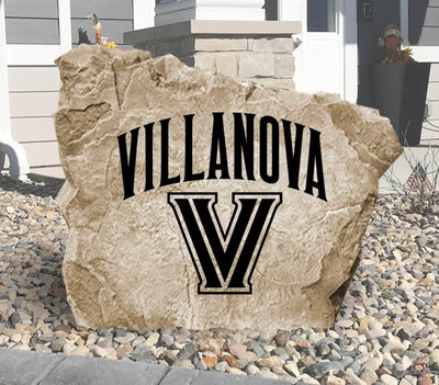 Engraved landscaping stone with Villanova University Wildcats logo