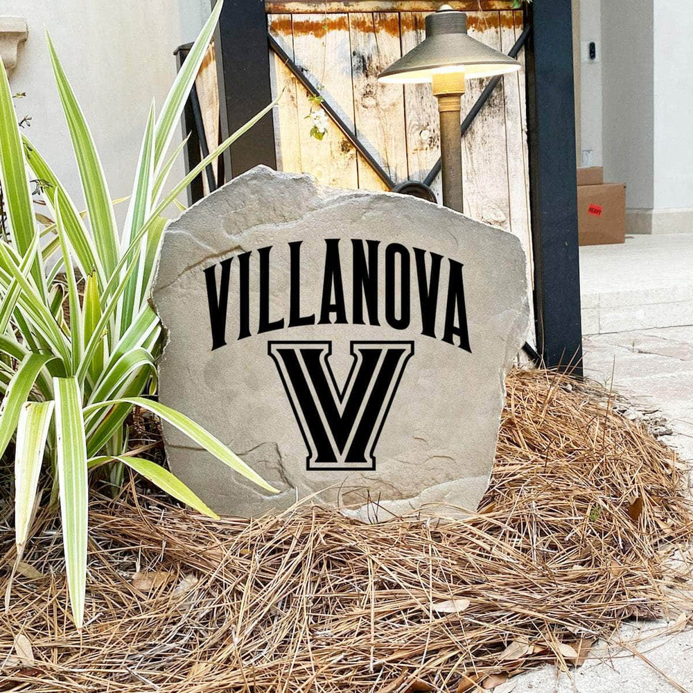 Handcrafted in the USA, this Villanova University Logo Stone features deep precision engraving and weather-resistant construction. Available in Sandstone and Greystone finishes for lasting outdoor beauty.