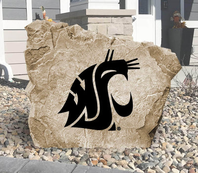 Washington State University stone engraved with official WSU Cougars logo