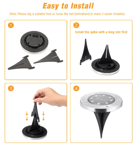 Outdoor LED solar light engineered to highlight address markers, memorial stones, and decorative garden accents without the need for wiring.