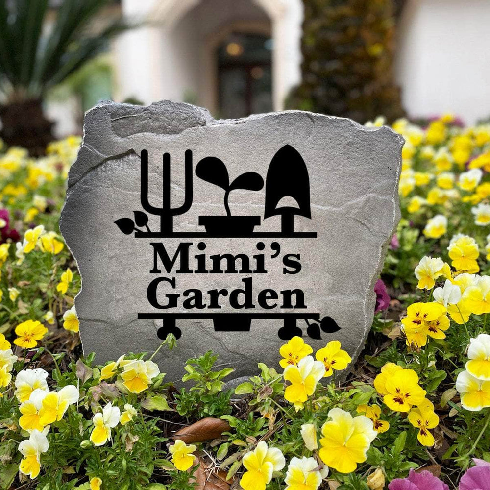 Elegant outdoor monogram name marker showcasing your custom initial and family name, perfect for welcoming guests to your home and garden.