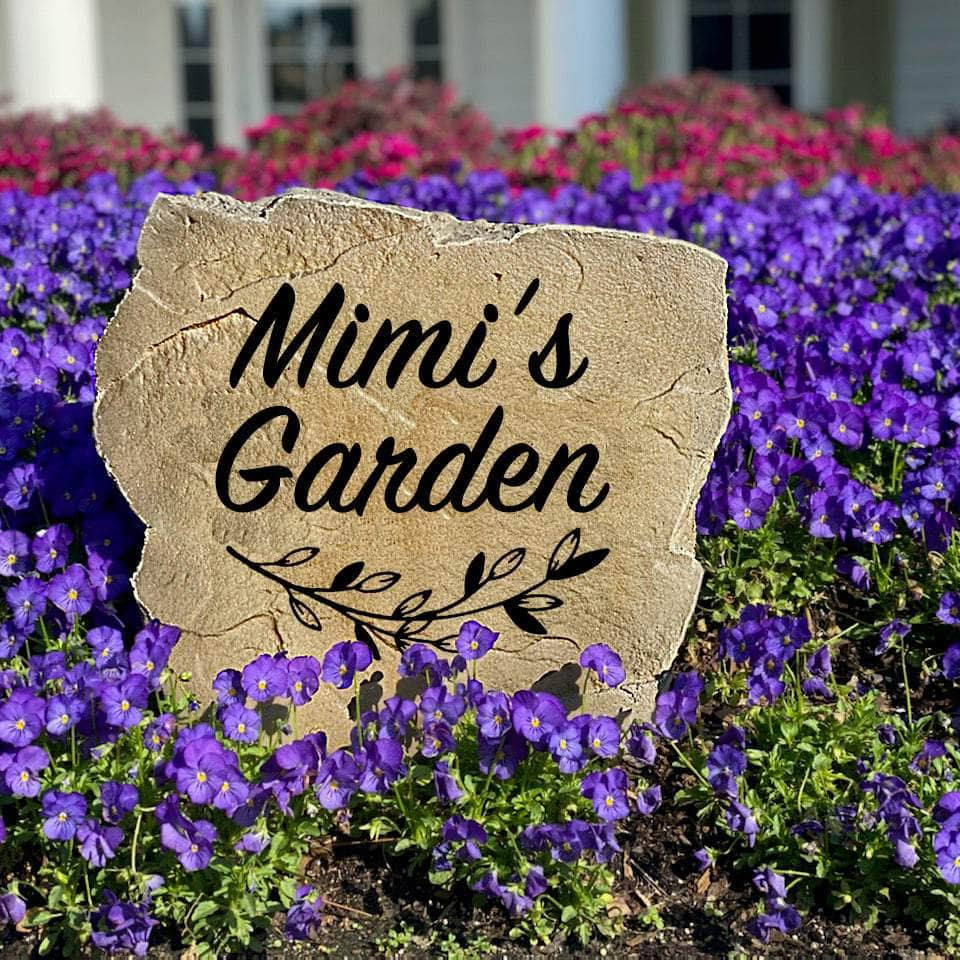 Elegant family name garden stone designed to complement cottage gardens, backyard landscapes, and welcoming front yard entrances with lasting beauty.
