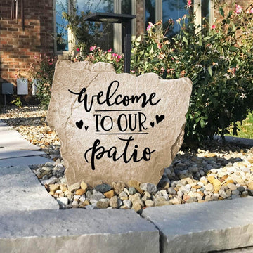 Weather-resistant patio décor monument designed to complement pergolas, outdoor kitchens, fire pits, and beautiful backyard living spaces.
